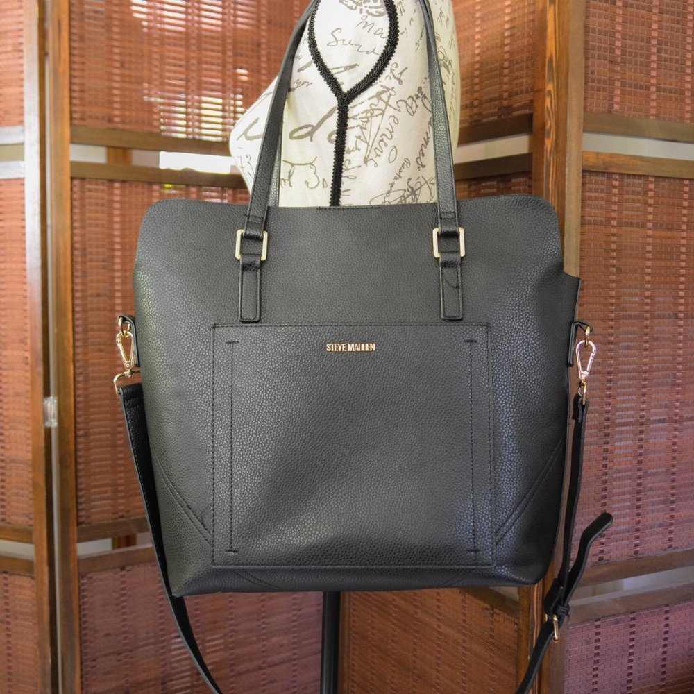 Sleek Black Steve Madden Tote within a Tote!